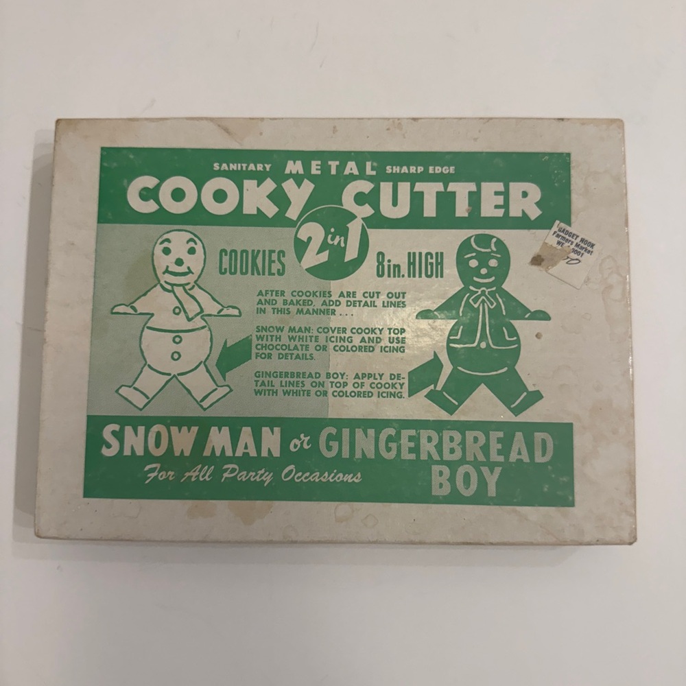Vintage metal cooky cutter - gingerbread